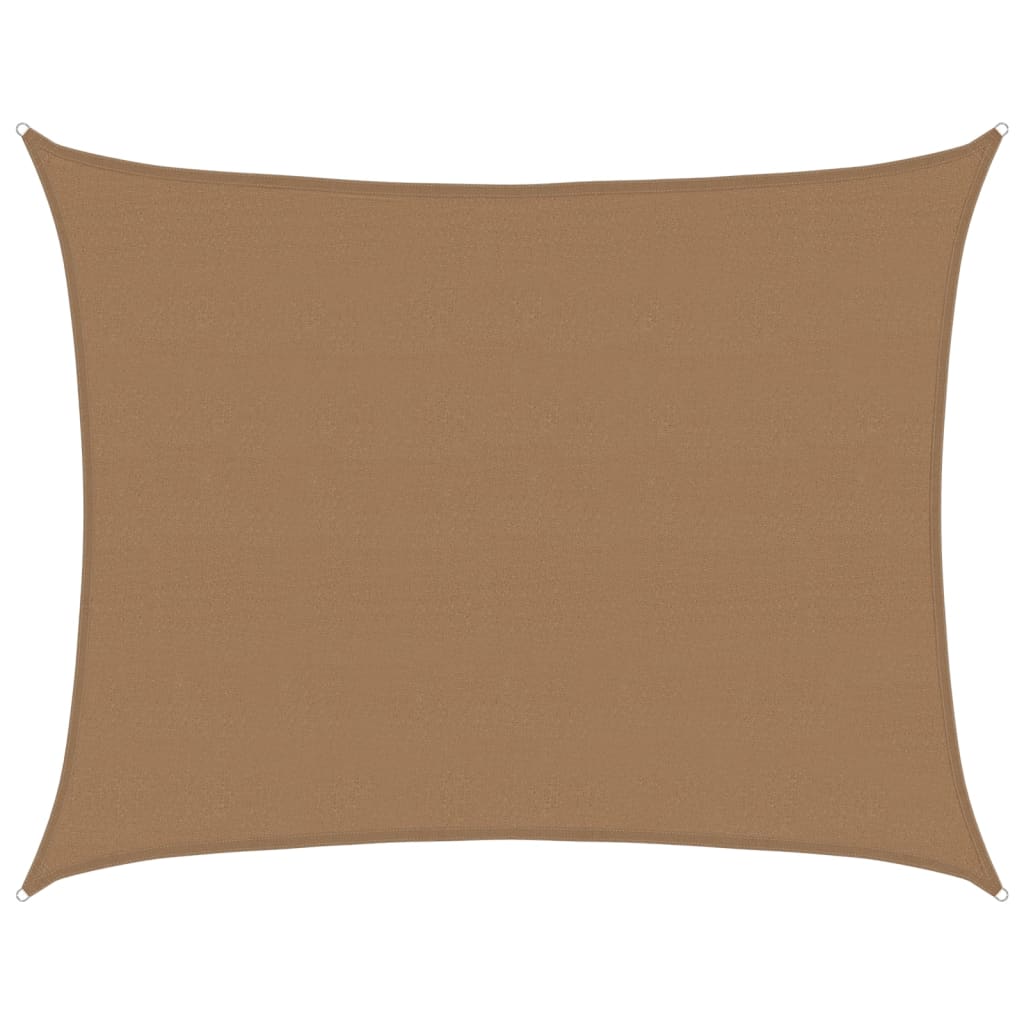 Pânză parasolar, taupe, 6x7 m, HDPE, 160 g/m²