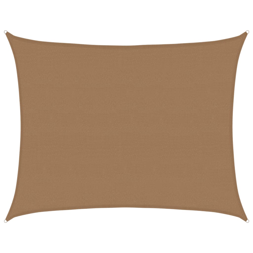 Pânză parasolar, taupe, 6x8 m, HDPE, 160 g/m²