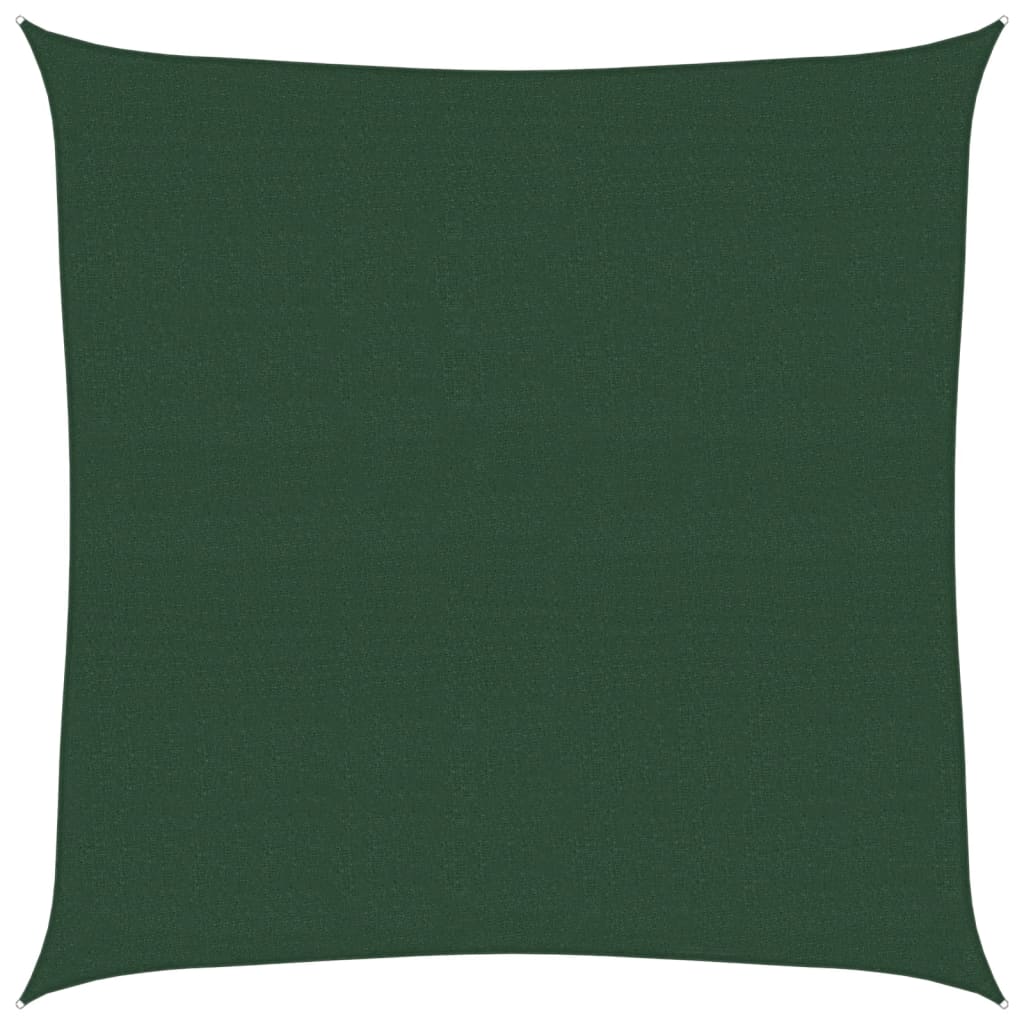 Pânză parasolar, verde închis, 4,5x4,5 m, HDPE, 160 g/m²