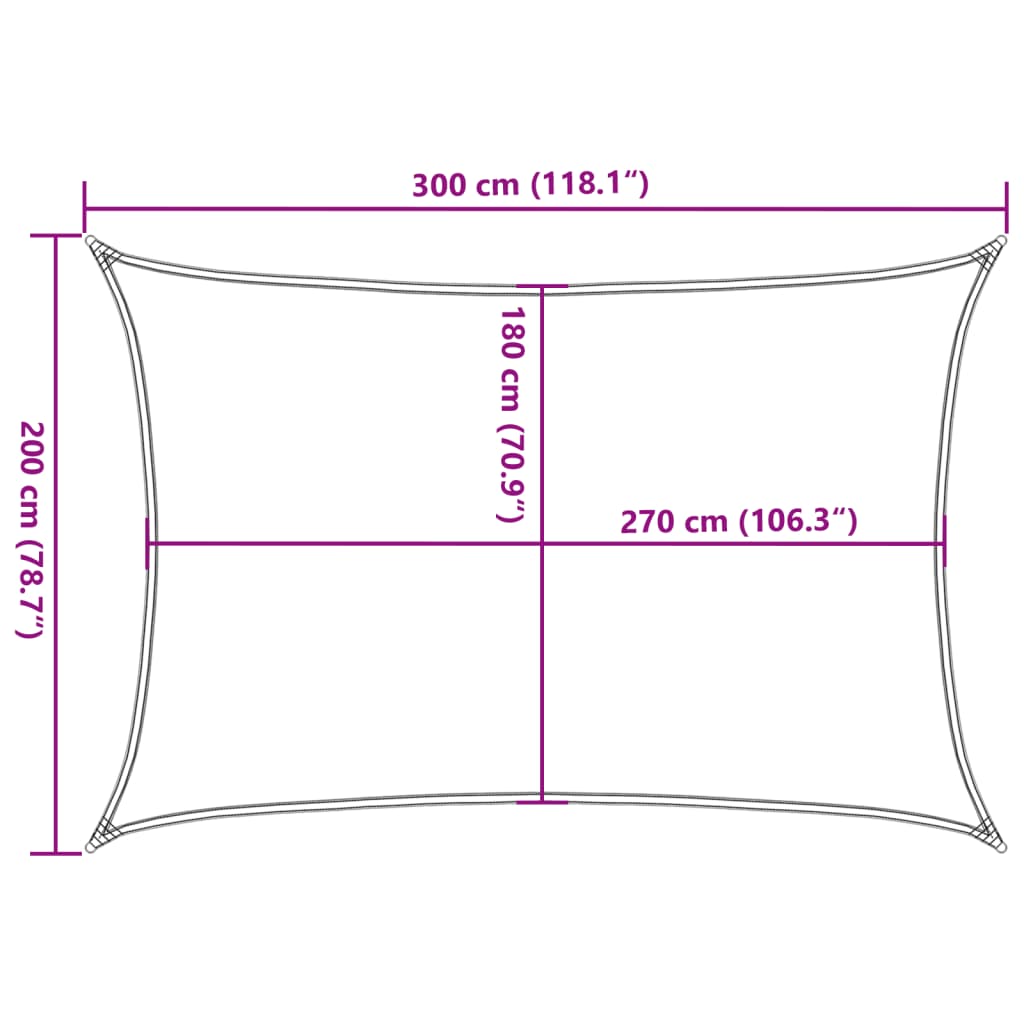 Pânză parasolar, roșu, 2x3 m, HDPE, 160 g/m²