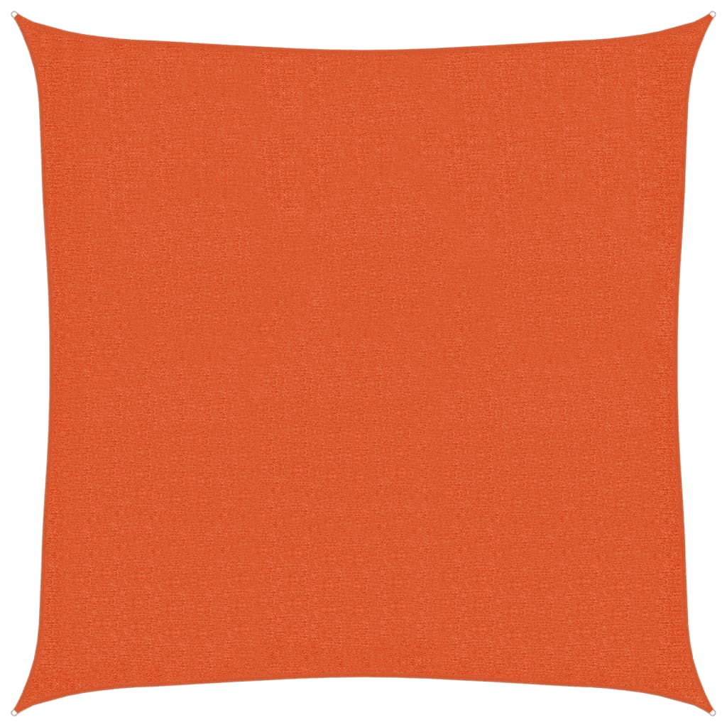 Pânză parasolar, portocaliu, 2,5x2,5 m, HDPE, 160 g/m²
