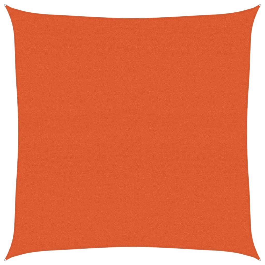 Pânză parasolar, portocaliu, pătrat, 4x4 m HDPE, 160 g/m²