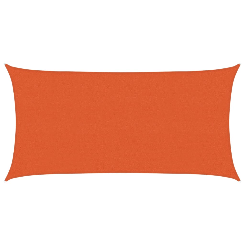 Pânză parasolar, portocaliu, 2,5x5 m, HDPE, 160 g/m²