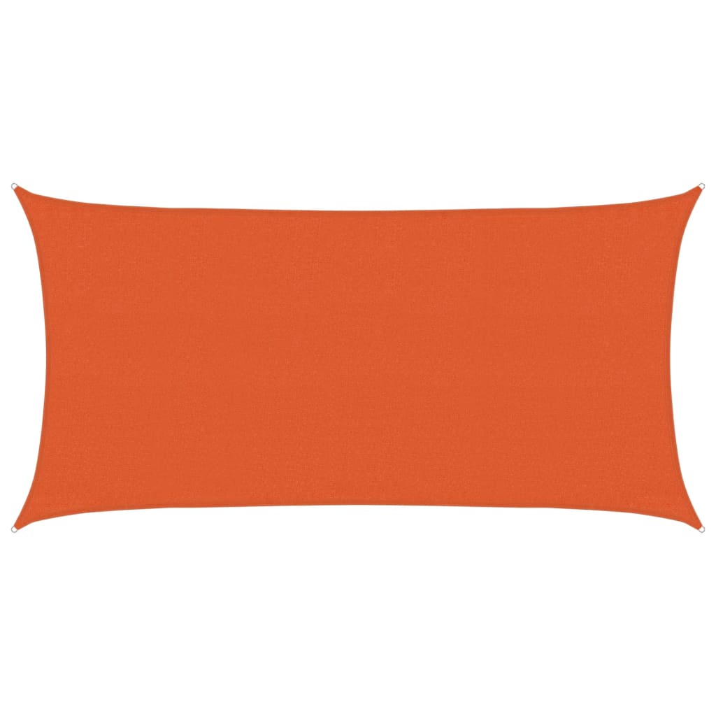 Pânză parasolar, portocaliu dreptunghiular 3x6 m HDPE 160 g/m²