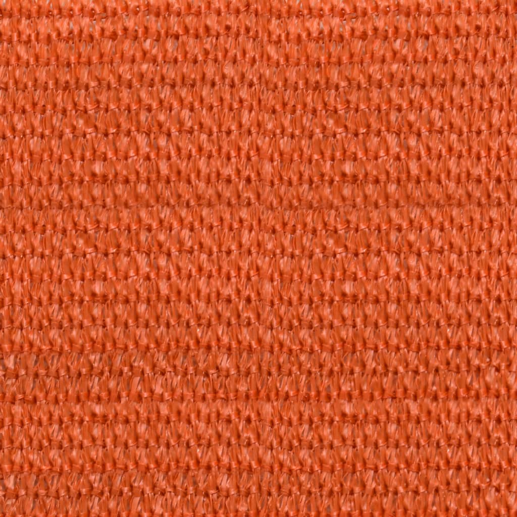 Pânză parasolar, portocaliu, 3,5x5 m, HDPE, 160 g/m²