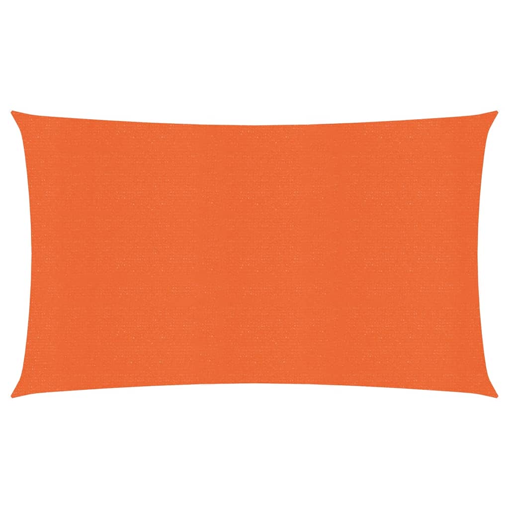 Pânză parasolar, portocaliu dreptunghiular 4x7 m HDPE 160 g/m²