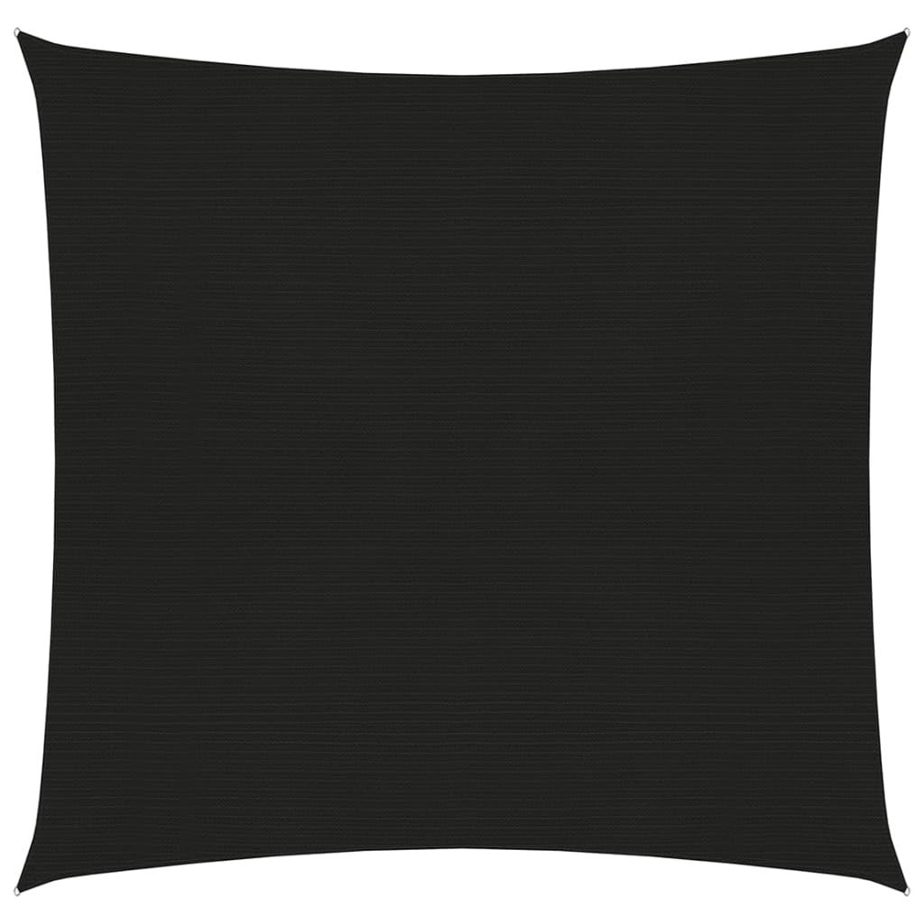 Pânză parasolar, negru, 3x3 m, HDPE, 160 g/m²