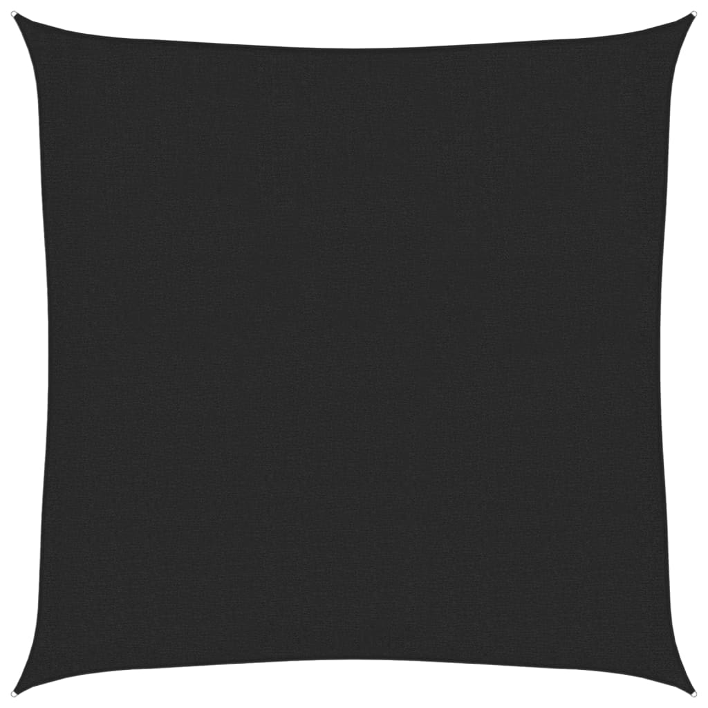 Pânză parasolar, negru, 3x3 m, HDPE, 160 g/m²
