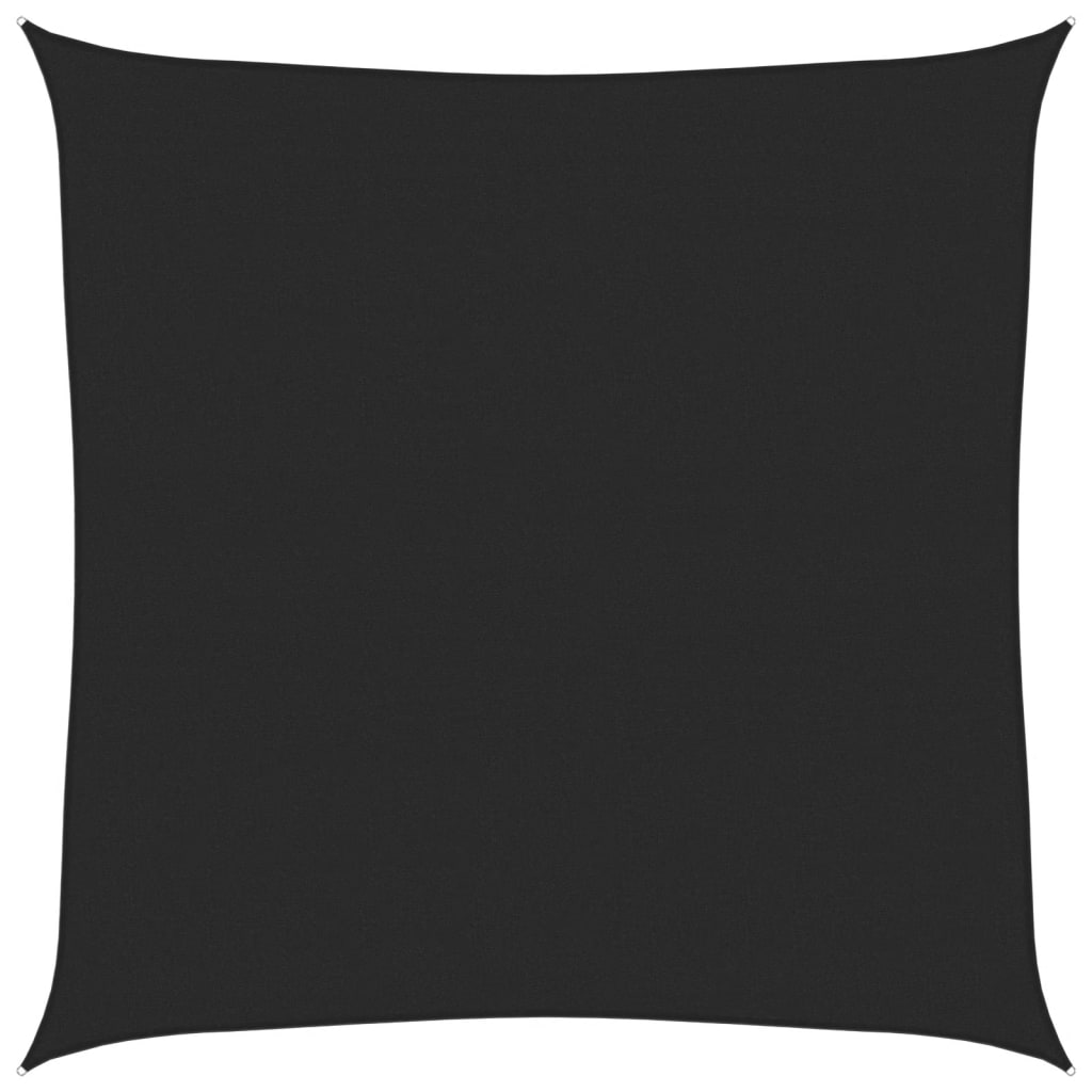 Pânză parasolar, negru, 7x7 m, HDPE, 160 g/m²