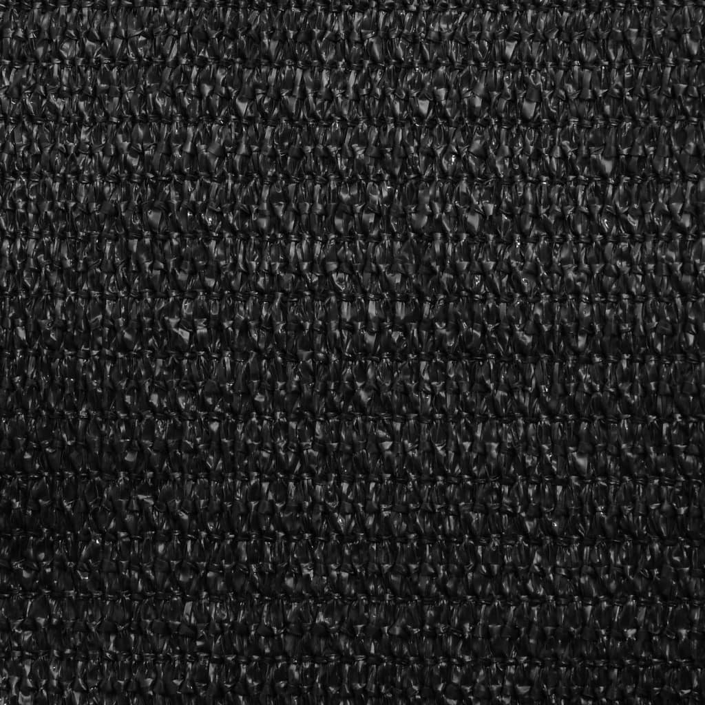 Sunshade fabric, black, 2x4.5 m, HDPE, 160 g/m²