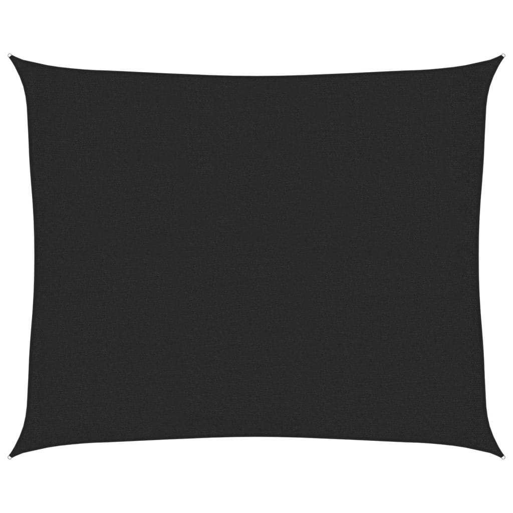 Pânză parasolar, negru, 2,5 x 3 m, HDPE, 160 g/m²