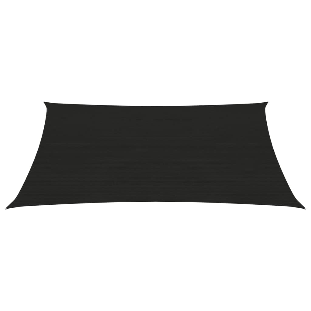 Sunshade fabric, black, 3x4 m, HDPE, 160 g/m²