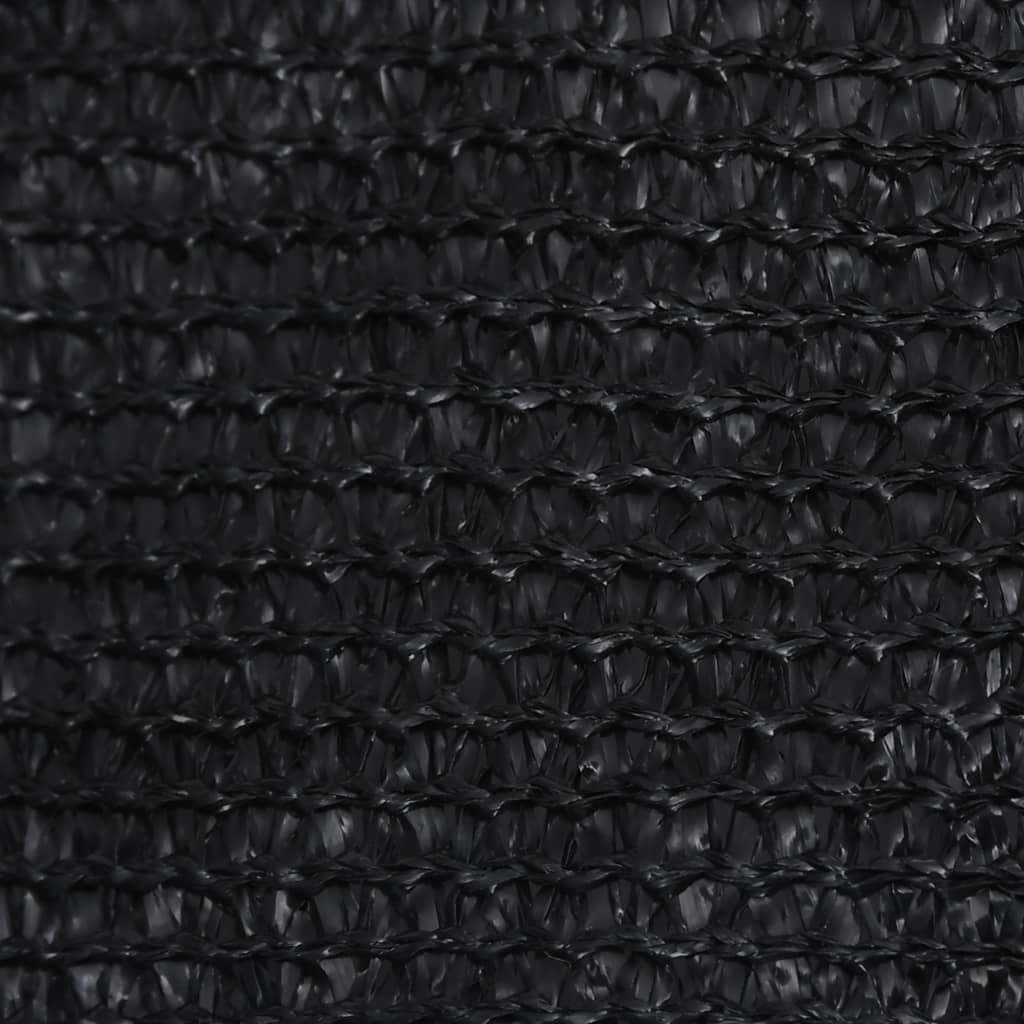 Sunshade fabric, black, 3x4 m, HDPE, 160 g/m²