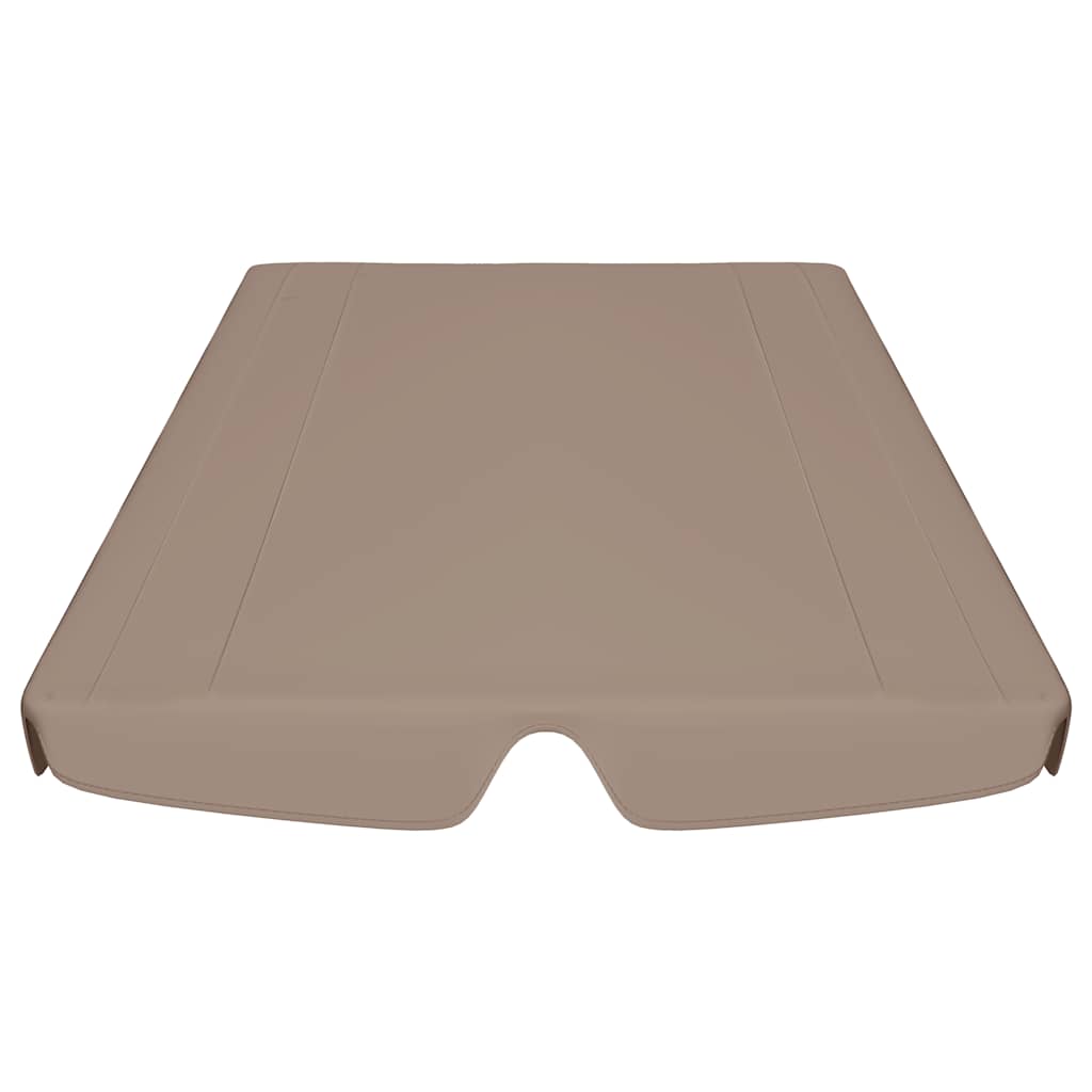 Copertină de rezervă leagăn grădină gri taupe 188/168x145/110cm