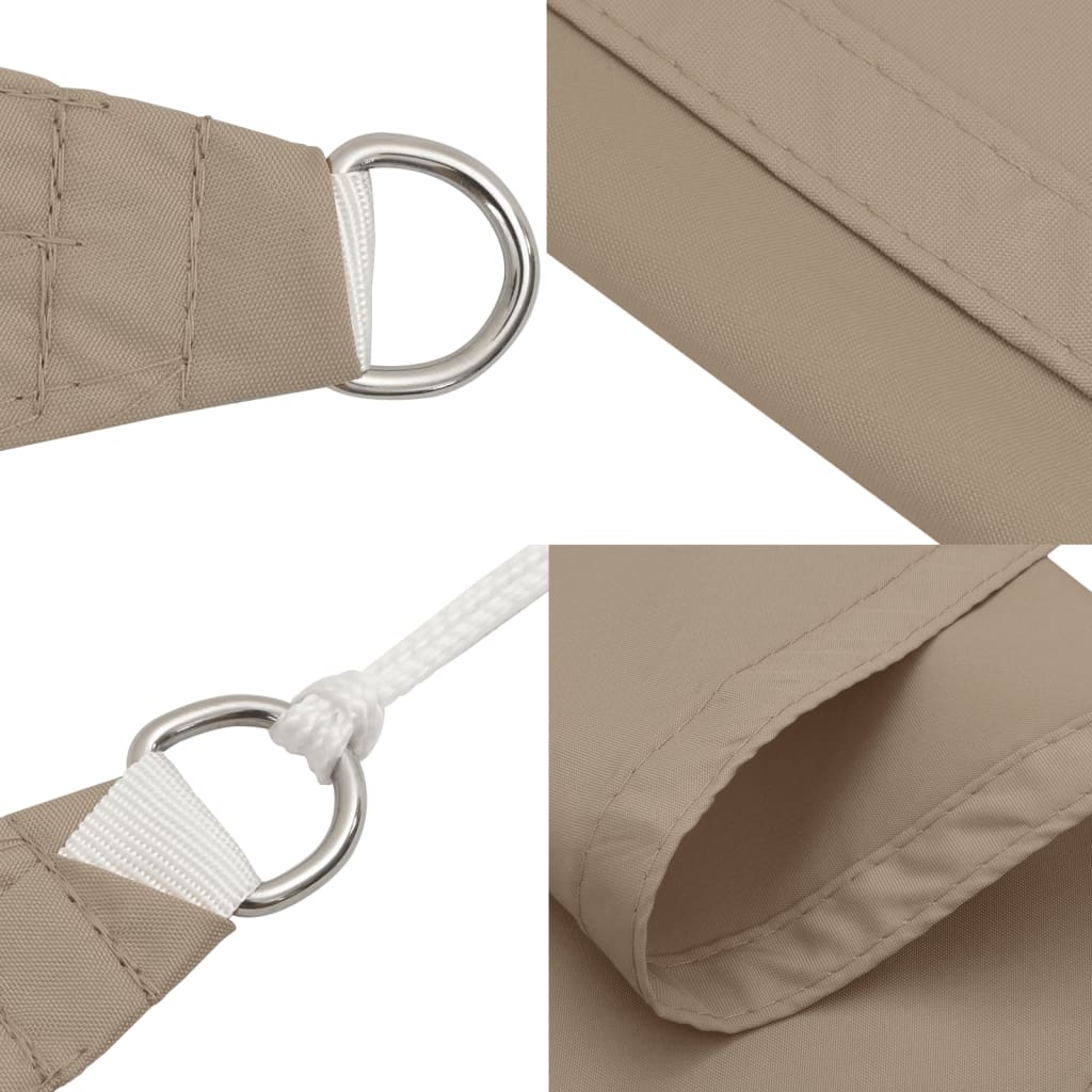 Parasolar, gri taupe, 2,5x2,5 m, țesătură oxford, pătrat