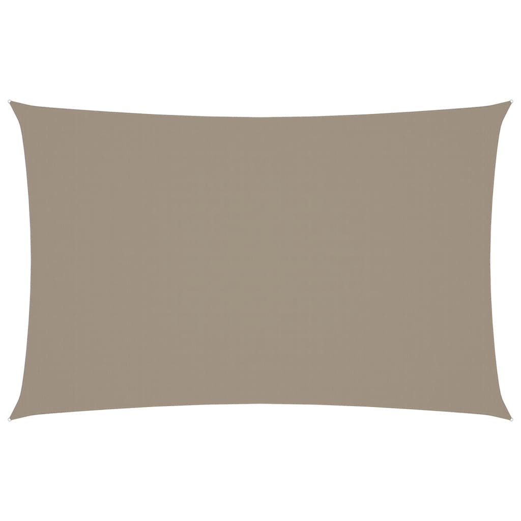 Pânză parasolar gri taupe 2,5x5m țesătură oxford dreptunghiular