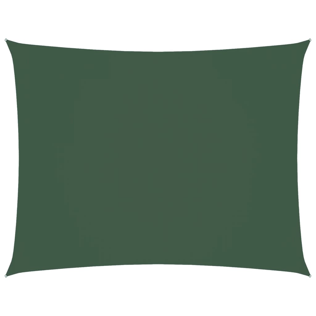 Parasolar verde închis 3,5x5 m țesătură oxford dreptunghiular