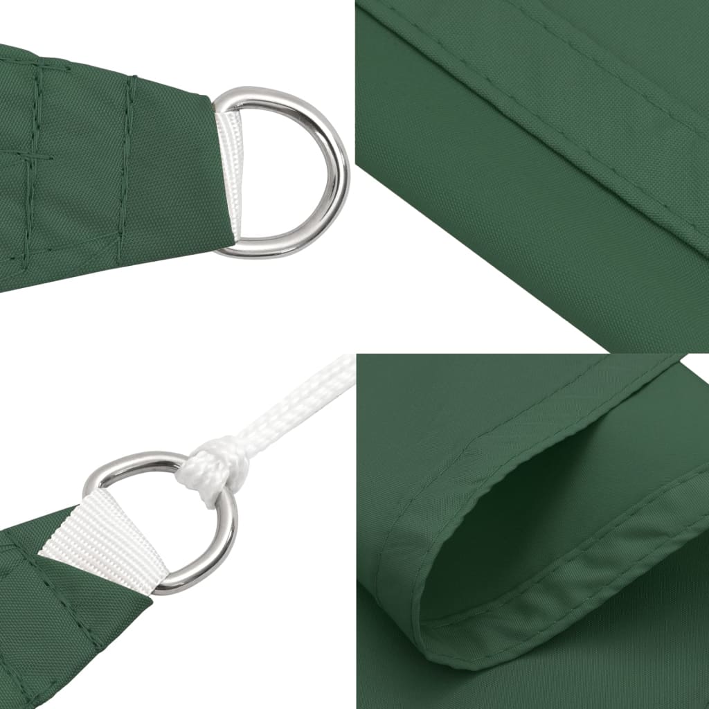 Parasolar verde închis 3,5x5 m țesătură oxford dreptunghiular