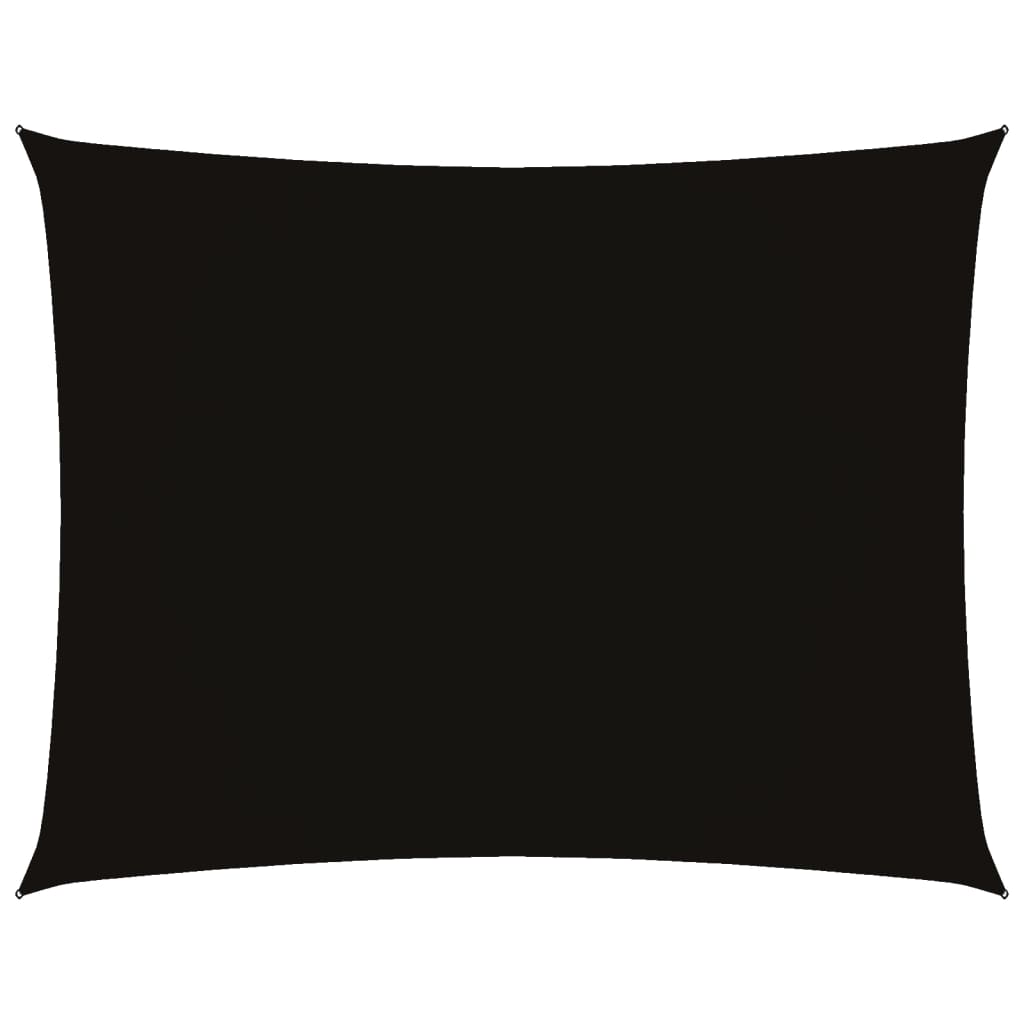 Pânză parasolar, negru, 2x3 m, țesătură oxford, dreptunghiular