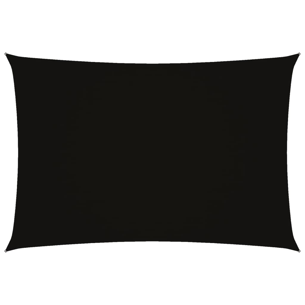 Pânză parasolar, negru, 3x5 m, țesătură oxford, dreptunghiular