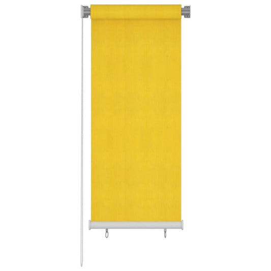 Jaluzea tip rulou de exterior, galben, 60x140 cm, HDPE