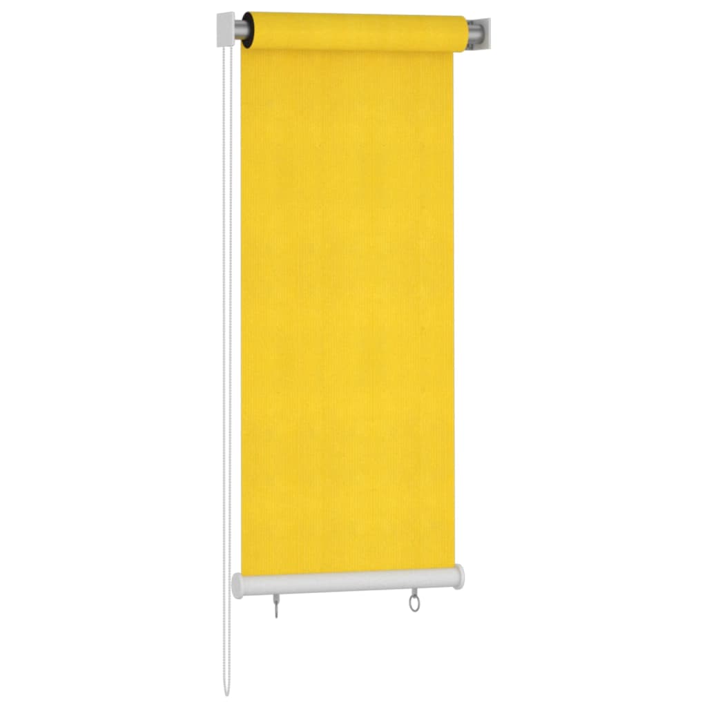 Jaluzea tip rulou de exterior, galben, 60x140 cm, HDPE