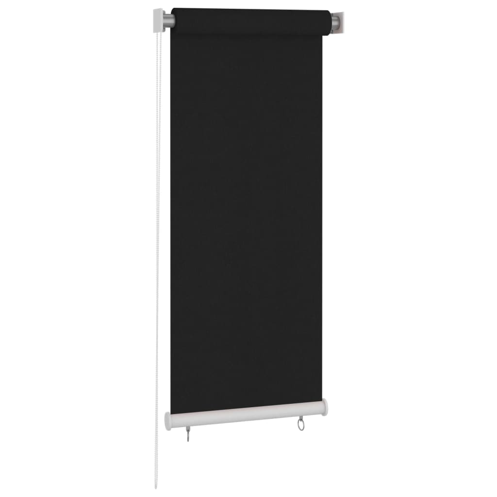 Jaluzea rulou de exterior, negru, 60x140 cm