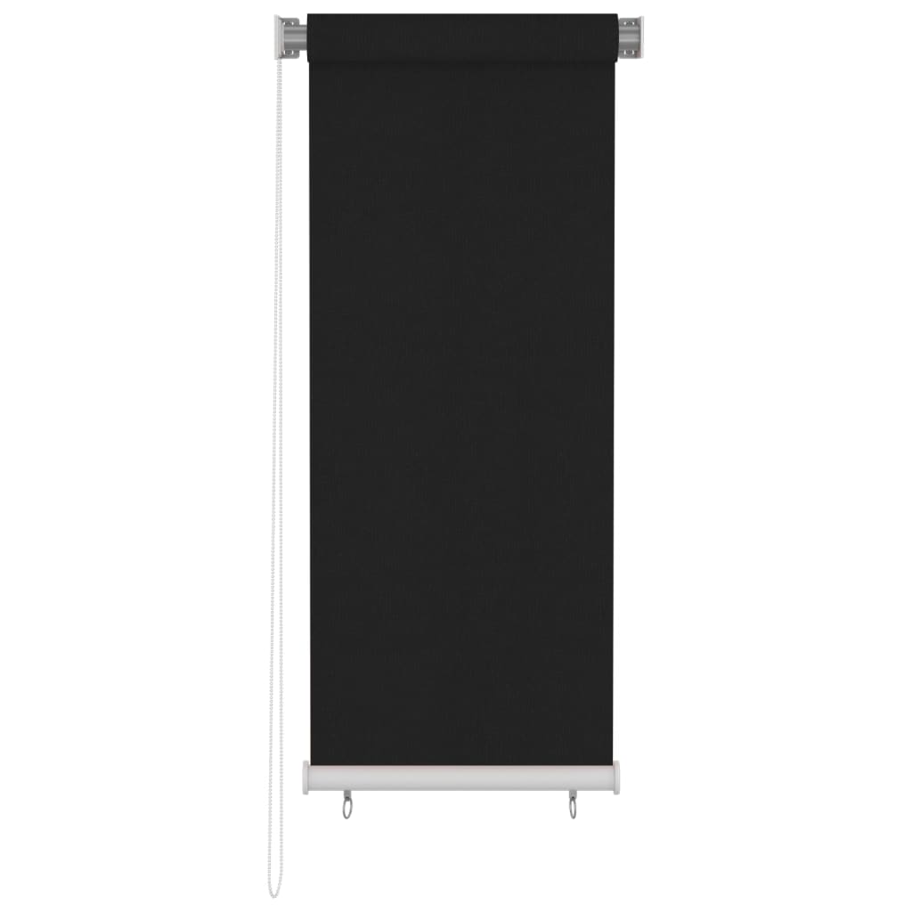 Jaluzea rulou de exterior, negru, 60x140 cm