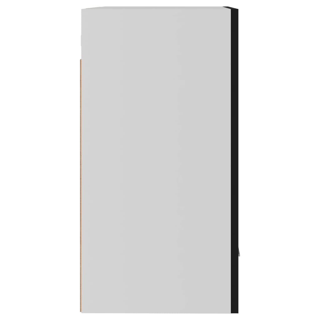 Dulap suspendat, negru, 50 x 31 x 60 cm, lemn prelucrat