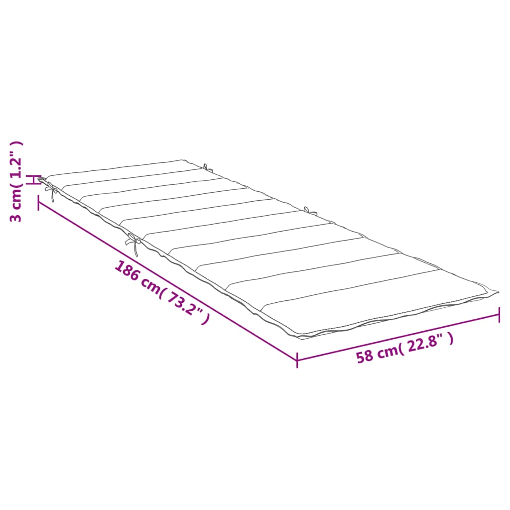 Pernă de șezlong, antracit, 180x58x3 cm, textil oxford