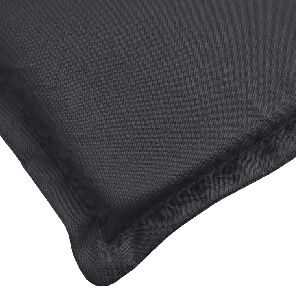 Pernă de șezlong, negru, 200x60x3 cm, textil oxford