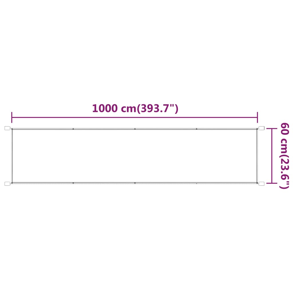 Copertină verticală, verde deschis, 60x1000 cm, țesătură Oxford