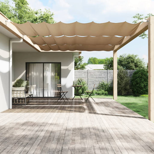 Copertină verticală, gri taupe, 200x420 cm, țesătură oxford