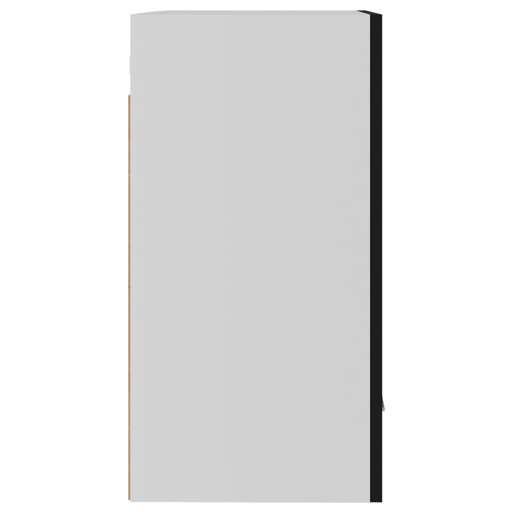 Dulapuri suspendate, 2 buc., negru, 50x31x60 cm, lemn prelucrat