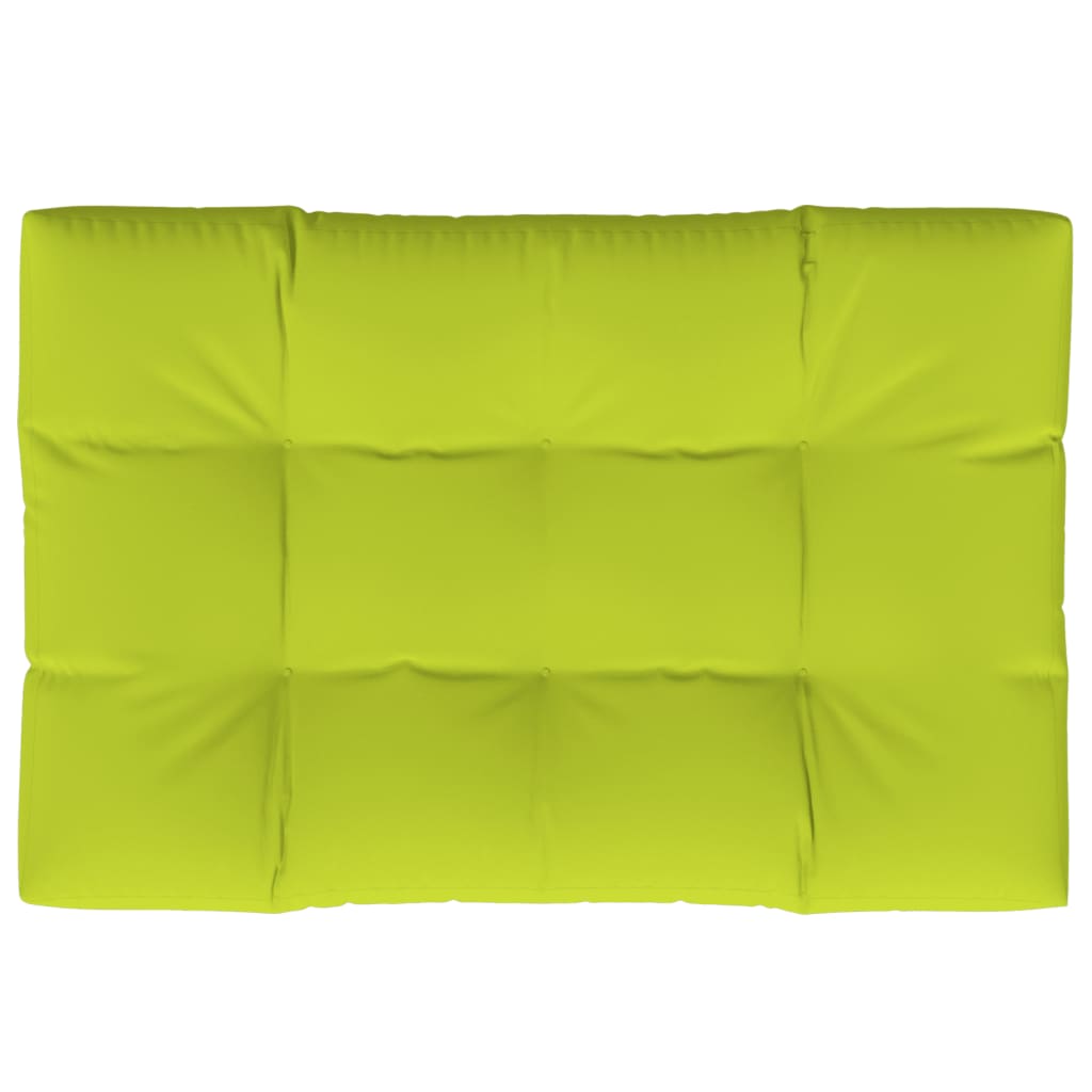 Pernă de paleți, verde aprins, 120x80x12 cm, material textil