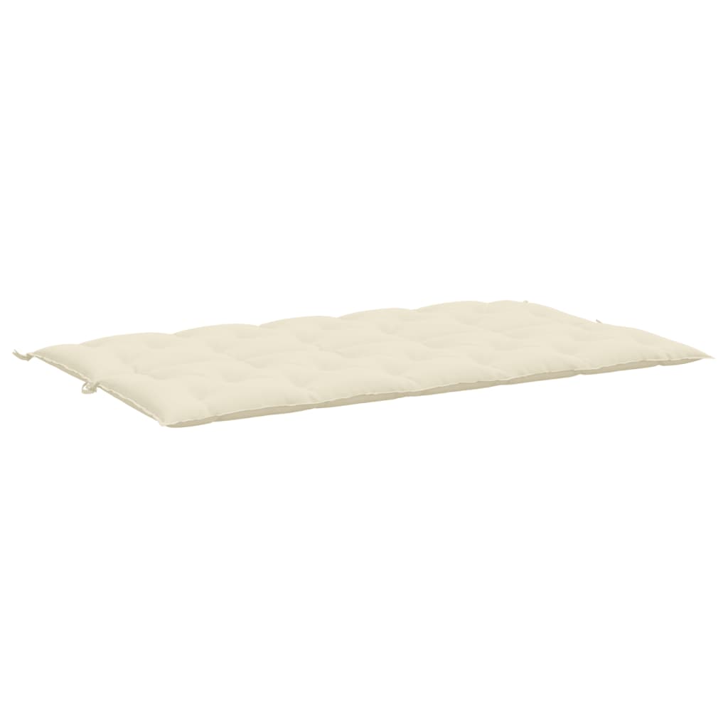 Pernă bancă de grădină alb crem, 180x(50+50)x7cm, textil oxford