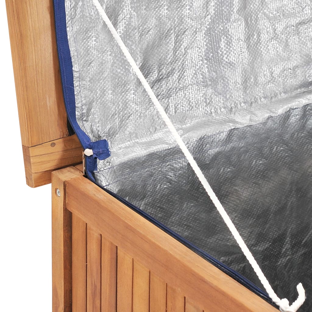 Ladă de depozitare grădină, 90x50x58 cm, lemn masiv de tec