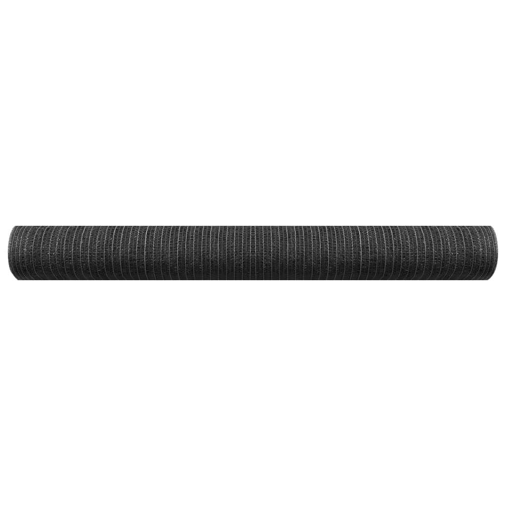 Plasă pentru intimitate, antracit, 1x25 m, HDPE, 75 g/m²