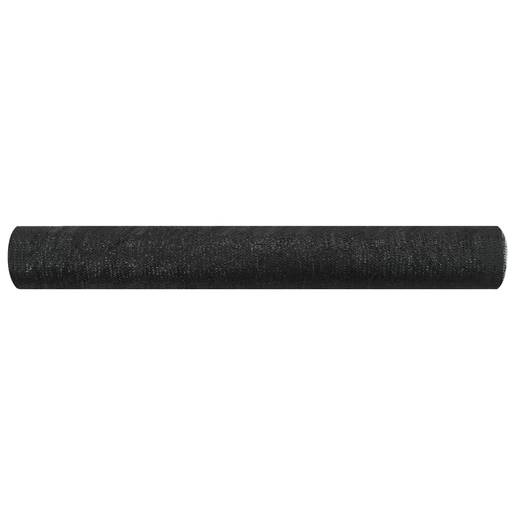 Plasă protecție intimitate, negru, 1,5x10 m, HDPE, 75 g/m²