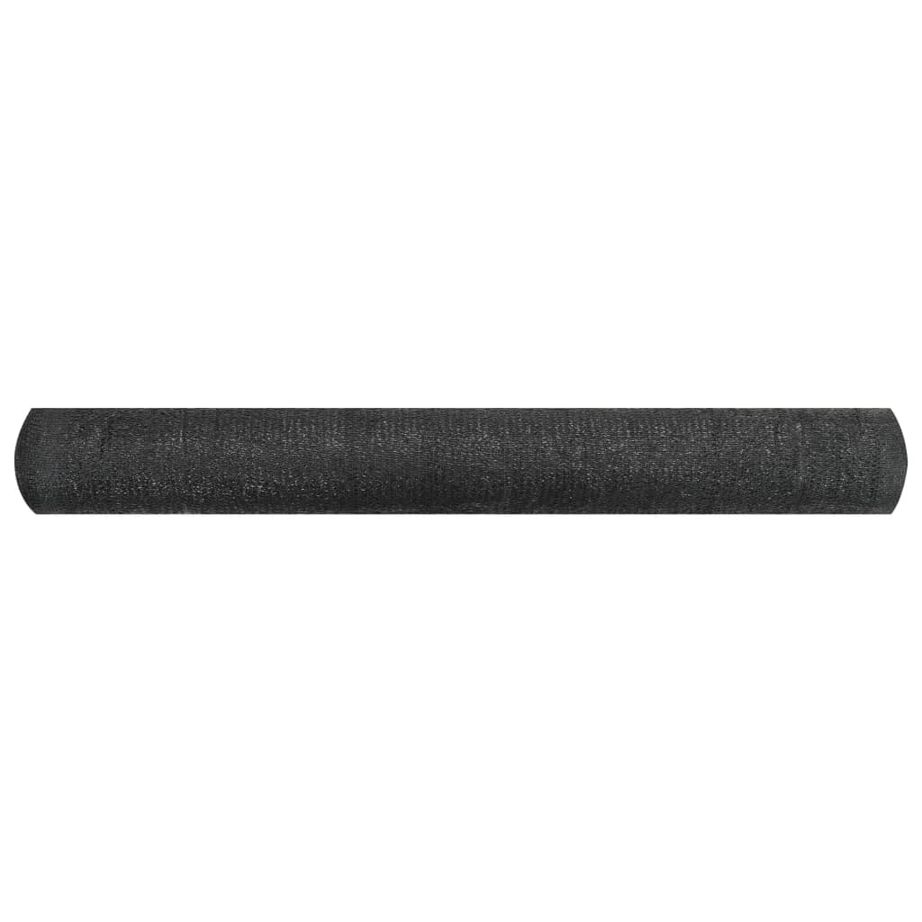 Plasă protecție intimitate, negru, 1x25 m, HDPE, 150 g/m²