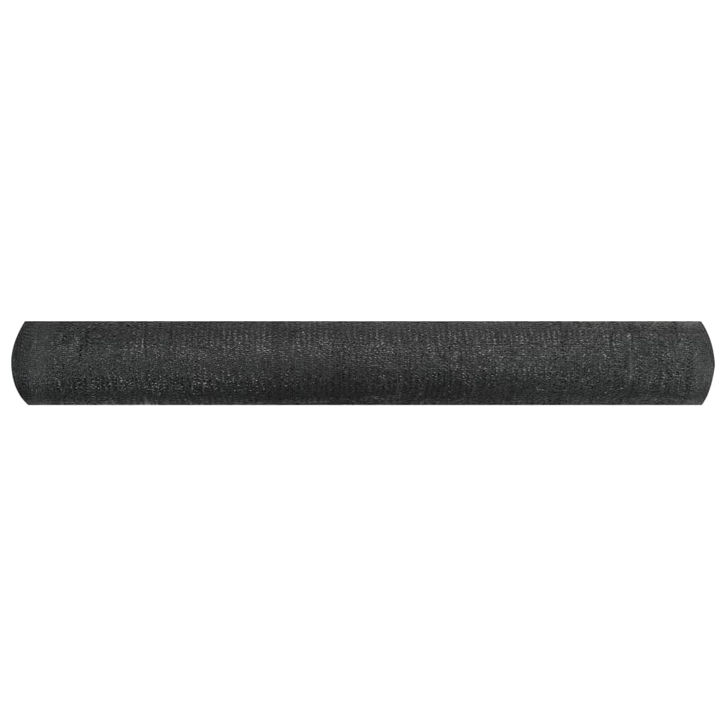 Plasă protecție intimitate, negru, 1,5x10 m, HDPE, 150 g/m²