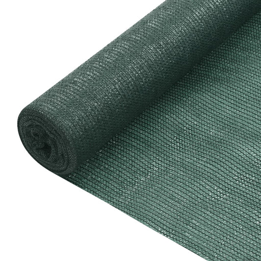 Plasă protecție intimitate, verde, 1,5x25 m, HDPE, 75 g/m²