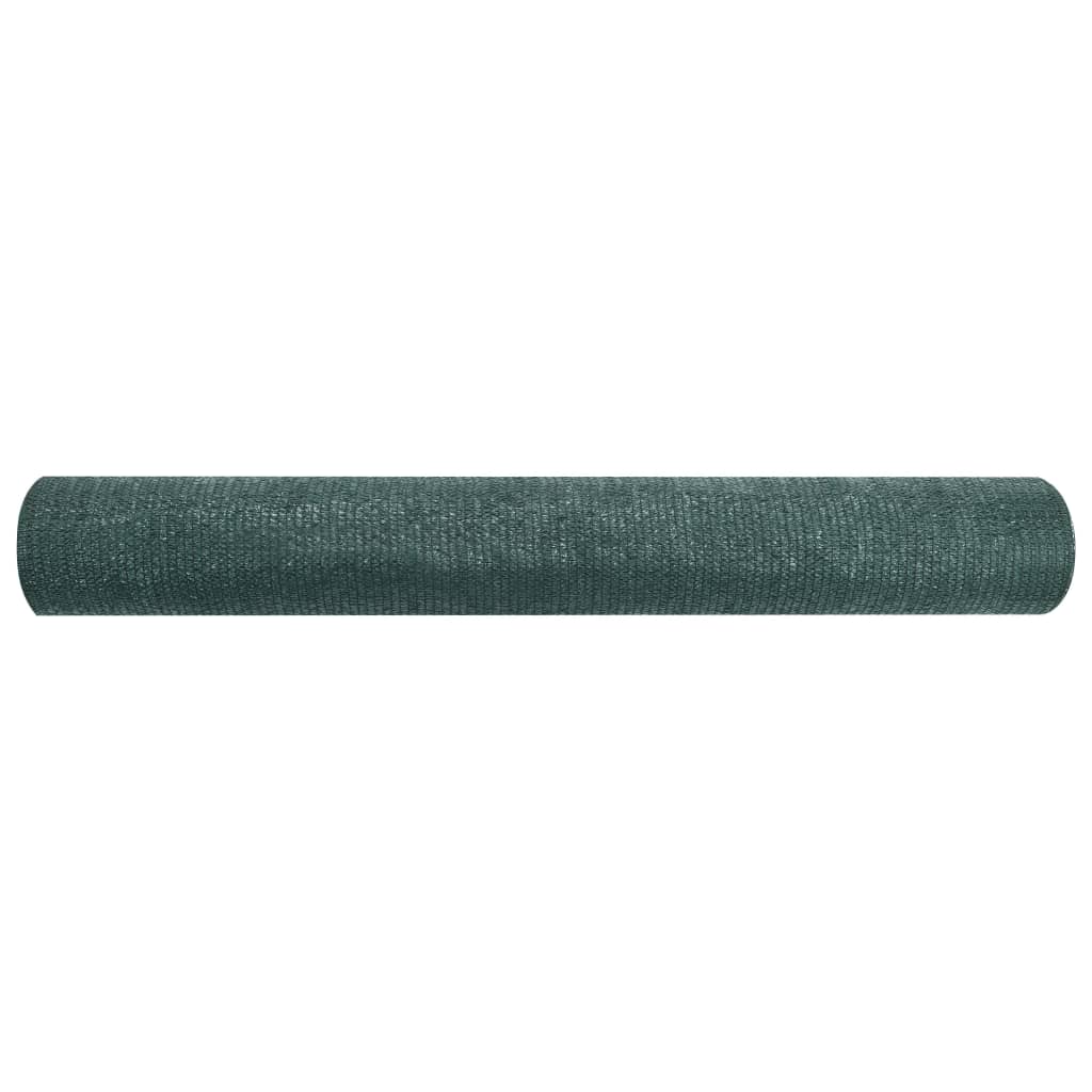 Plasă protecție intimitate, verde, 1,5x25 m, HDPE, 75 g/m²