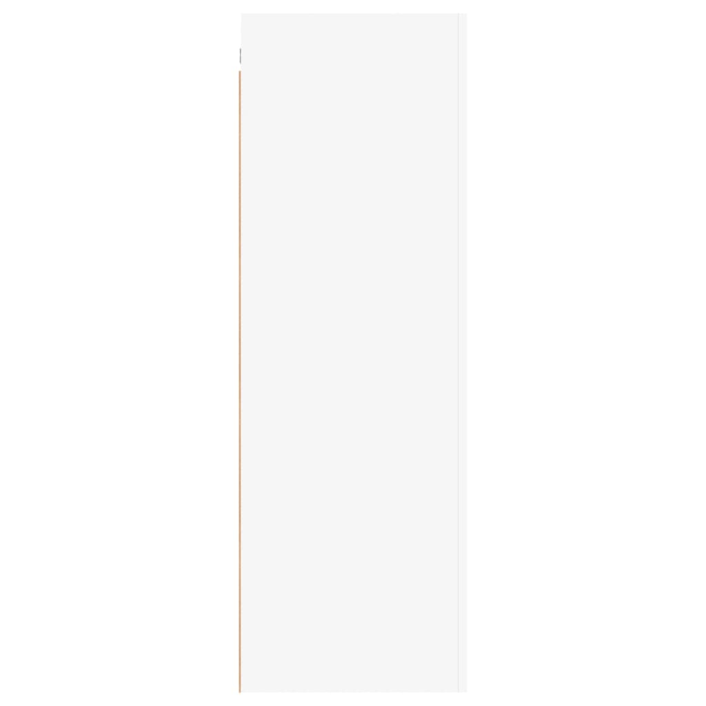 Comode TV, 2 buc., alb, 30,5x30x90 cm, lemn prelucrat
