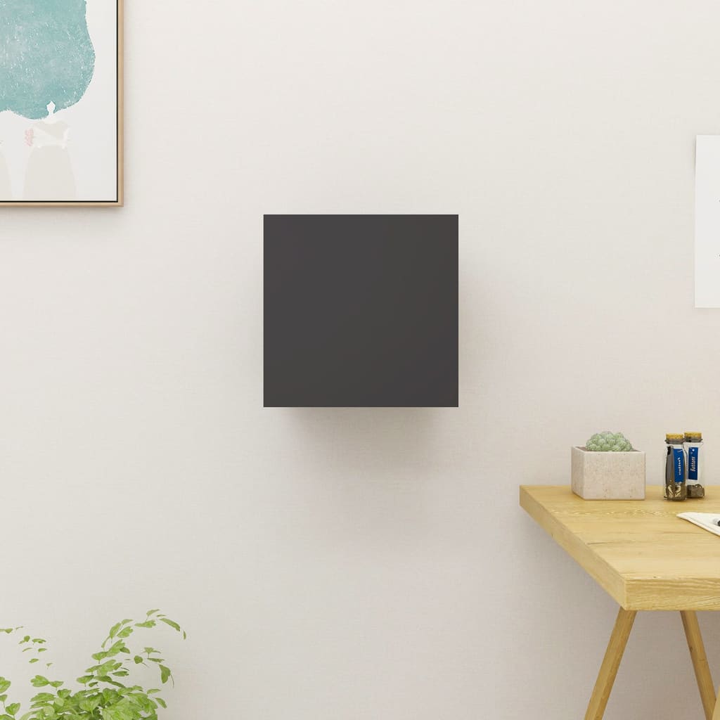 Dulapuri TV montaj pe perete, gri, 30,5x30x30 cm