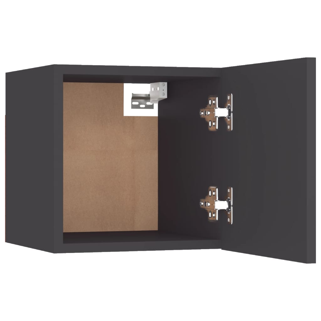 Dulapuri TV montaj pe perete, gri, 30,5x30x30 cm