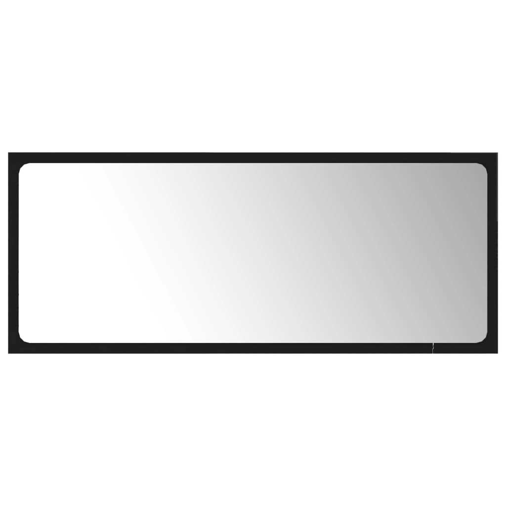 Set mobilier de baie, negru, lemn prelucrat