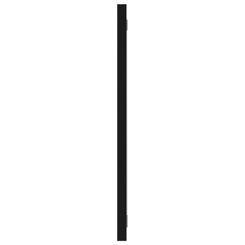 Set mobilier de baie, negru, lemn prelucrat