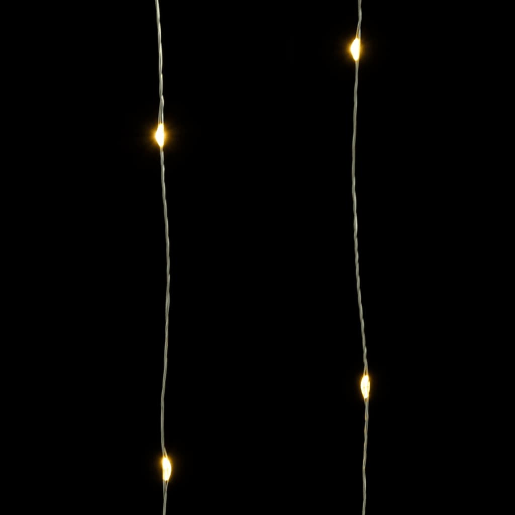 Instalație cu 150 LED-uri, alb cald, 15 m