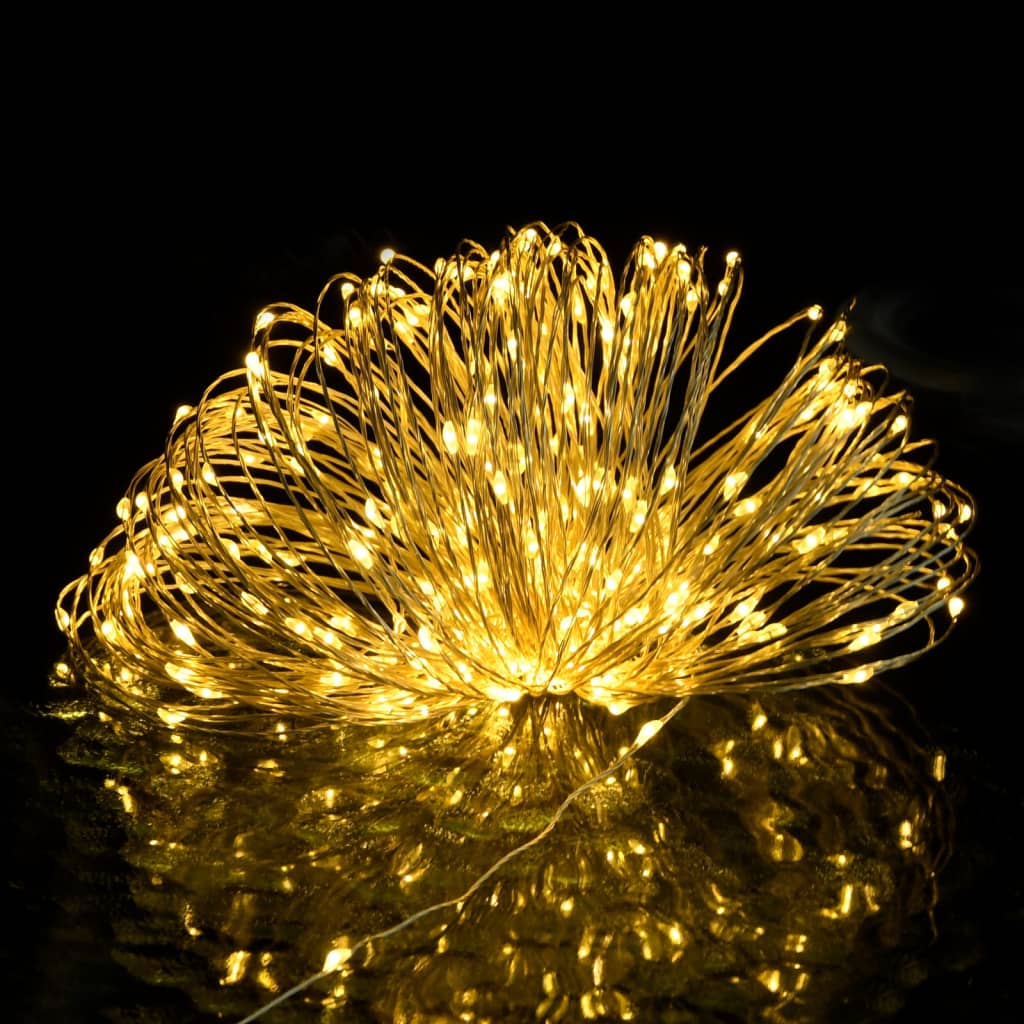 Instalație cu 300 LED-uri, alb cald, 30 m